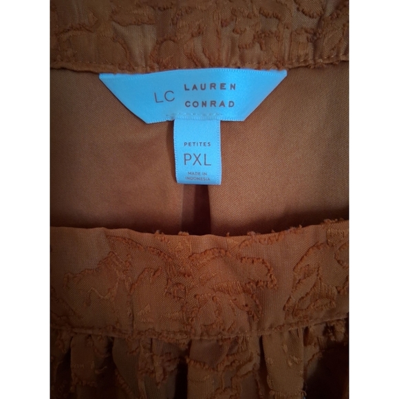 LC Lauren Conrad Burnt Orange Blouse - Picture 4 of 4